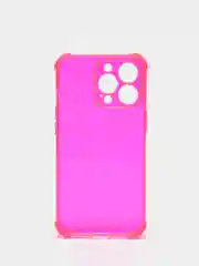 Розовый силиконовый противоударный чехол для Apple iPhone 13 Pro с защитой камеры