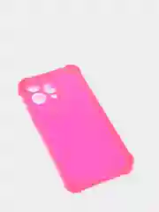 Розовый силиконовый противоударный чехол для Apple iPhone 13 Pro с защитой камеры