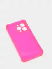 Розовый силиконовый противоударный чехол для Apple iPhone 13 Pro с защитой камеры
