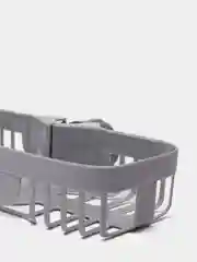 Серый держатель для губки на раковину / корзинка на мойку / на стойку для душа / мыльница