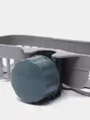 Серый держатель для губки на раковину / корзинка на мойку / на стойку для душа / мыльница