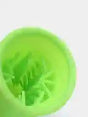 Зеленый лапомойка для собак и кошек, силиконовая, 13 х 9 х 8,5 см