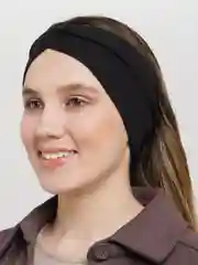 Черный повязка на голову женская
