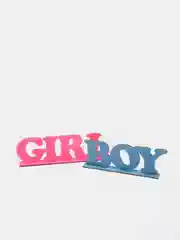 Надписи "Boy, Girl" для гендер-пати