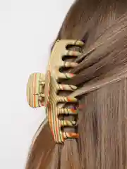 Хаки каучуковый краб для волос
