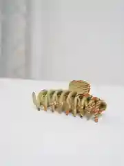 Хаки каучуковый краб для волос