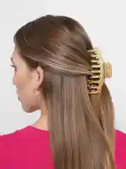 Хаки каучуковый краб для волос