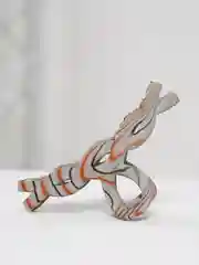 Серый каучуковый краб для волос