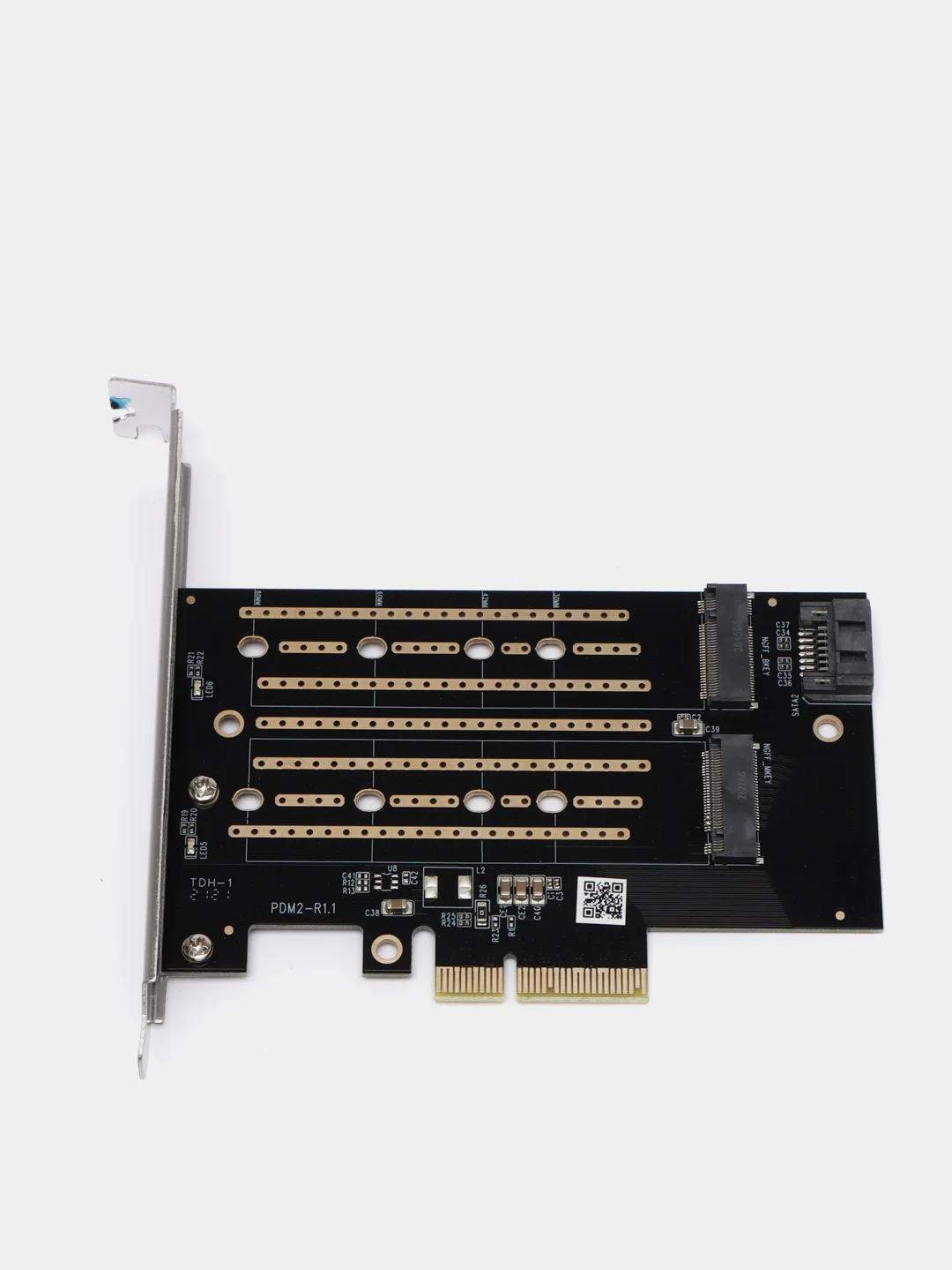 Контроллер PCI-E x4 - NVMe M.2 + SATA M.2 ORICO PDM2