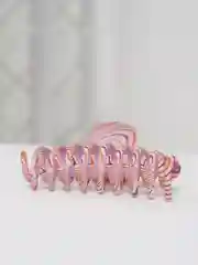 Розовый каучуковый краб для волос