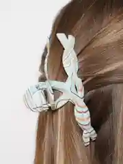 Голубой каучуковый краб для волос