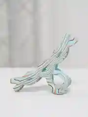 Голубой каучуковый краб для волос