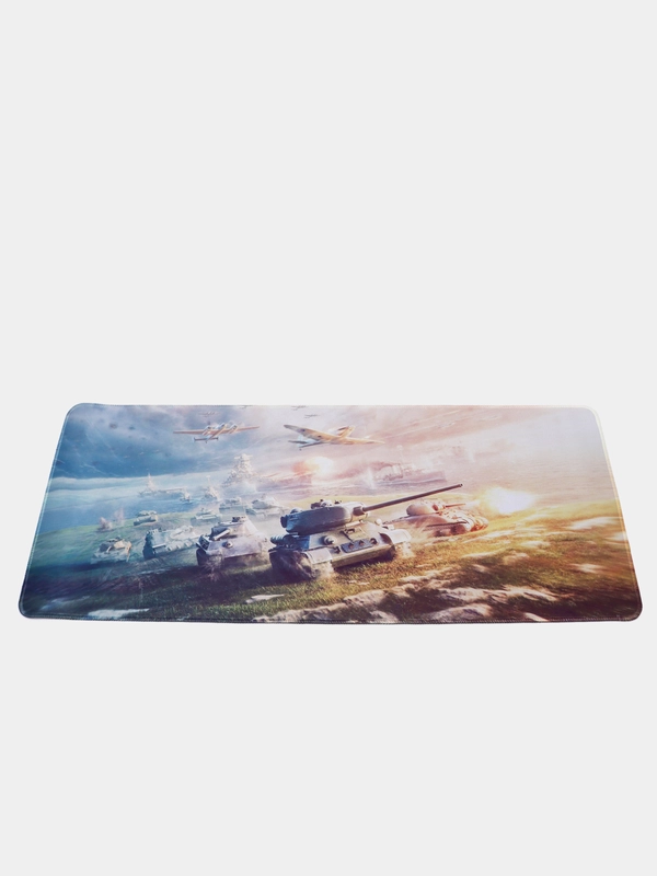 Коврик для мыши и клавиатуры, 10 принтов, World of Tanks WOT War Thunder, с танком 70х30
