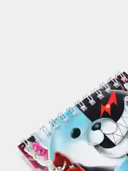 Блокнот по аниме "Danganronpa" (Данганронпа / Монокума) с обложкой из плотного картона