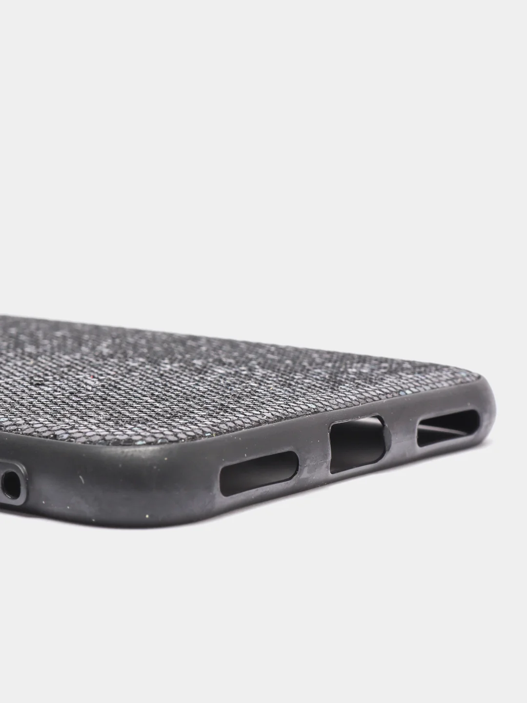 Черный чехол Huawei Y7 2019, Хуавей У7 2019 силиконовый с блестками
