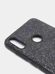 Черный чехол Huawei Y7 2019, Хуавей У7 2019 силиконовый с блестками
