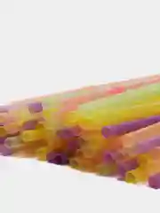 Трубочка для коктейля, неон, 100 штук