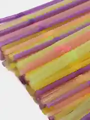 Трубочка для коктейля, неон, 100 штук
