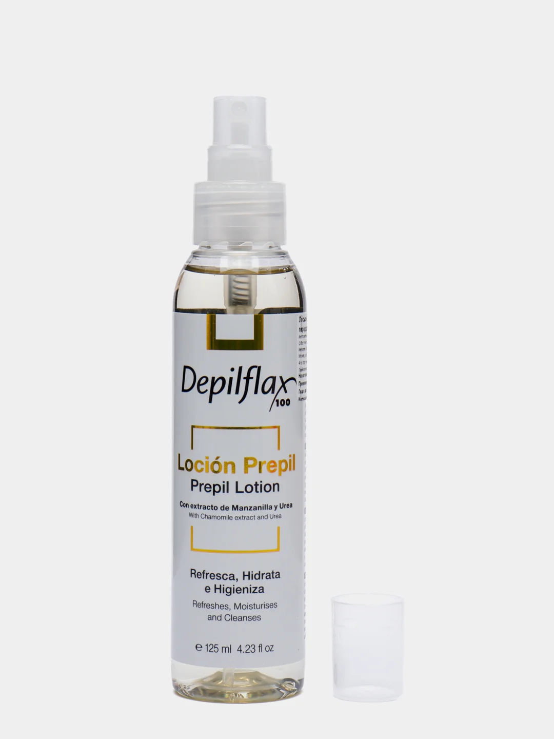 Очищающий и дезинфицирующий лосьон перед депиляцией Prepil Lotion, Depilflax, 125 мл