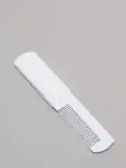 Белый расческа складная с зеркалом