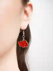 Алый серьги аниме Наруто, 4 вида (Конохи, Акацуки, Сюрикен, Кунай)