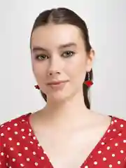 Алый серьги аниме Наруто, 4 вида (Конохи, Акацуки, Сюрикен, Кунай)
