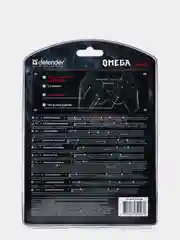 Геймпад Defender "Omega", USB, проводной, вибрация, черный