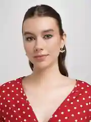 Женские серьги капли со стразами