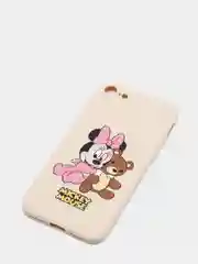 Золотой чехол для iPhone 7/8 "Микки"