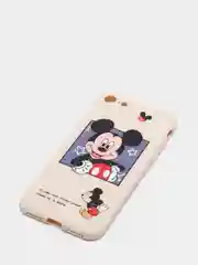 Желтый чехол для iPhone 7/8 "Микки"