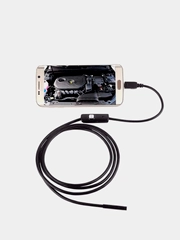 Гибкий эндоскоп, с подсветкой, 7 мм, micro USB, USB камера для диагностики