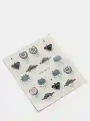 Серебряный слайдеры для дизайна ногтей