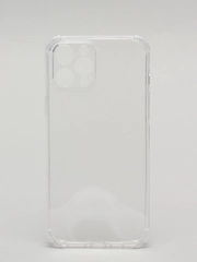 Чехол на Apple iPhone 12 Pro Max противоударный, силиконовый, прозрачный с защитой камеры