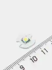 Светодиод мощный 10W CREE XM-L T6 U2 3-3.6V 3A на радиаторе 14мм