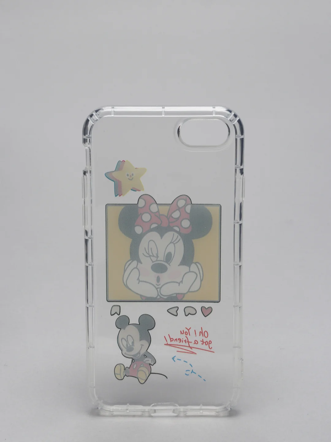 Бордовый чехол для iPhone 7/8 "Микки"