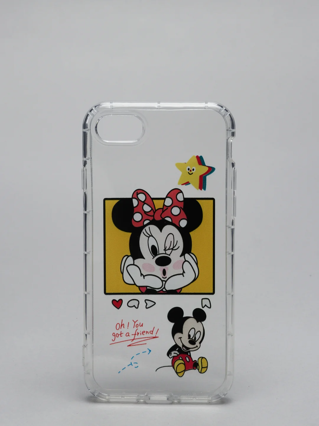 Бордовый чехол для iPhone 7/8 "Микки"