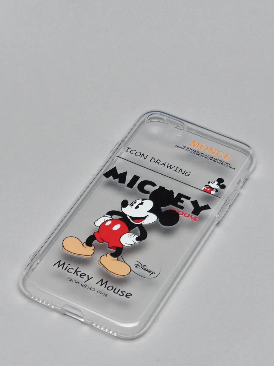 Алый чехол для iPhone 7/8 "Микки"