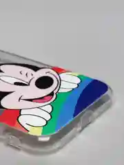 Бежевый меланж чехол для iPhone 7/8 "Микки"