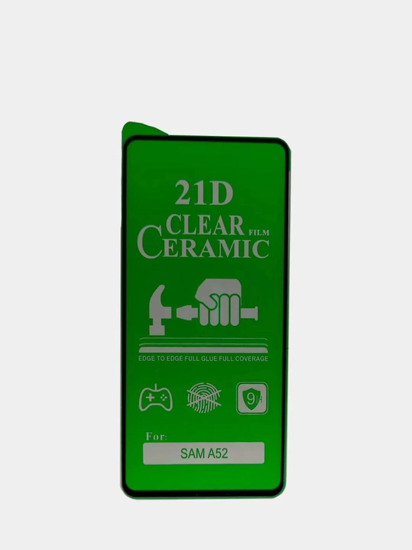 Защитное стекло Ceramics на Samsung Galaxy A52 (Самсунг Галакси А52), гибкое
