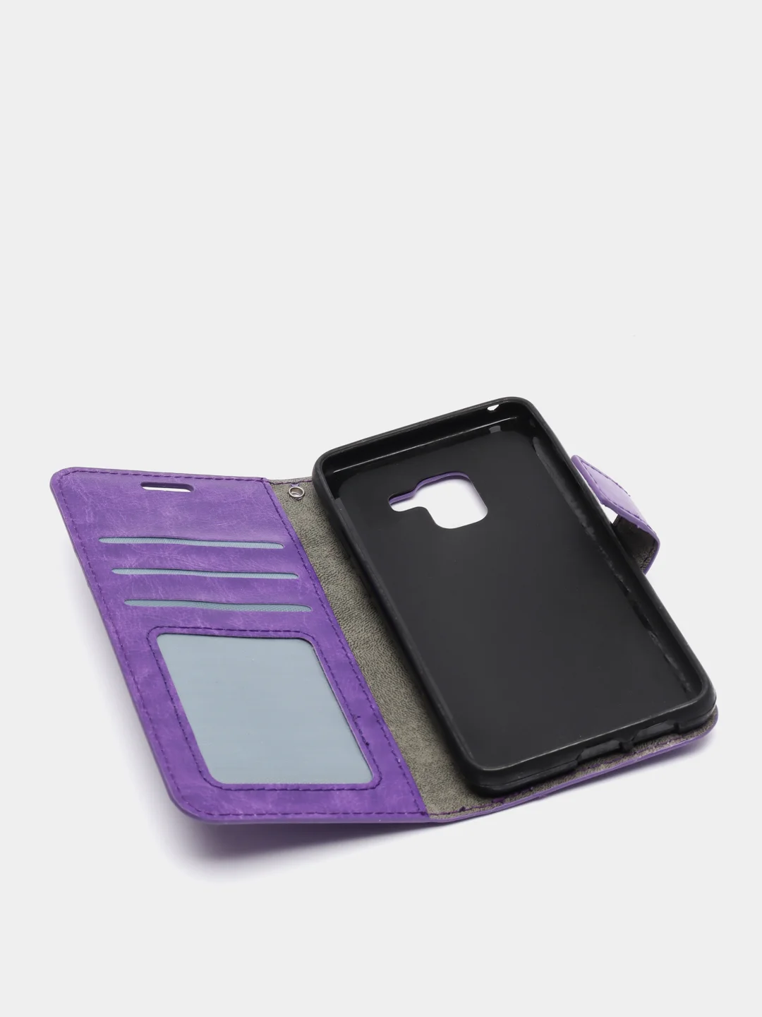 Сиреневый чехол книжка SAMSUNG A8 2018