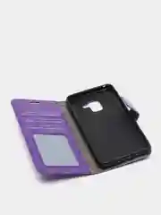 Сиреневый чехол книжка SAMSUNG A8 2018