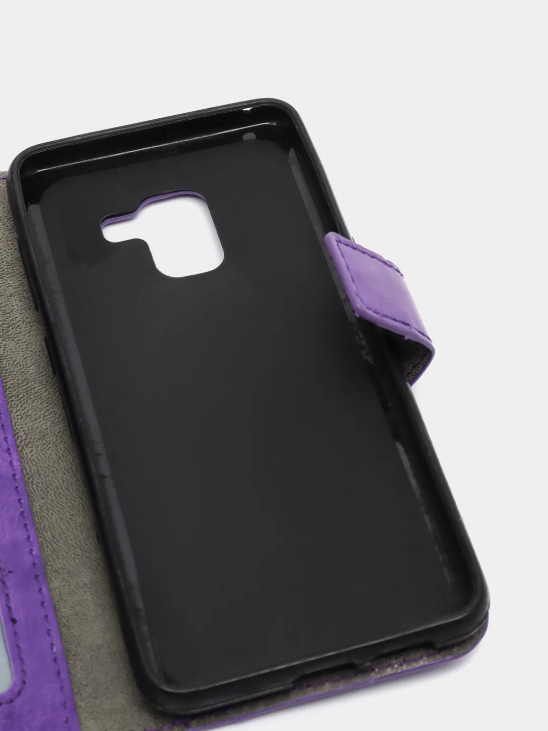 Сиреневый чехол книжка SAMSUNG A8 2018