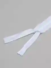 Белый молния потайная, неразъемная 30-100 см