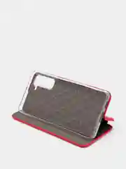 Красный чехол-книжка Samsung Galaxy S21 FE, Самсунг Галакси С21 ФЕ