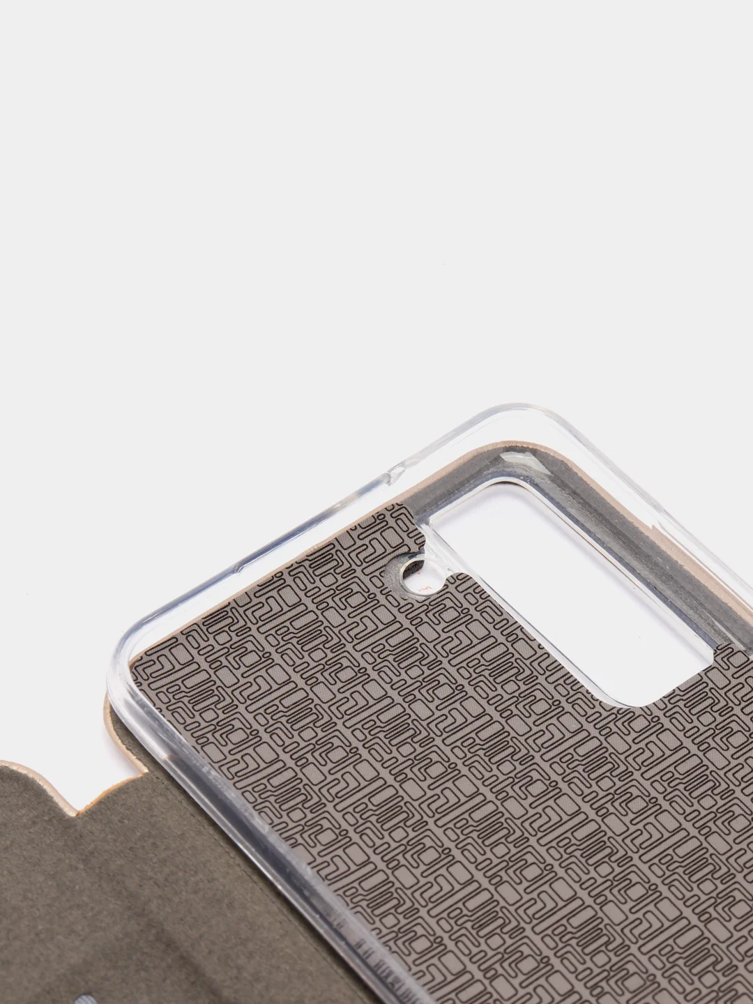 Золотой чехол-книжка Samsung Galaxy S21 FE, Самсунг Галакси С21 ФЕ