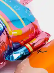 Вишнёвый набор фольгированных шаров в школу: рюкзак, карандаш