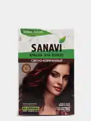 Краска SANAVI для волос без аммиака, тон светло-коричневый, 75 г