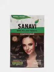 КРАСКА ДЛЯ ВОЛОС БЕЗ АММИАКА ТОН КАШТАНОВЫЙ САНАВИ (SANAVI), 75 Г