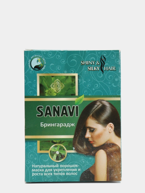 АЮРВЕДИЧЕСКИЙ ПОРОШОК ДЛЯ ВОЛОС БРИНГАРАДЖ САНАВИ (SANAVI), 100 Г
