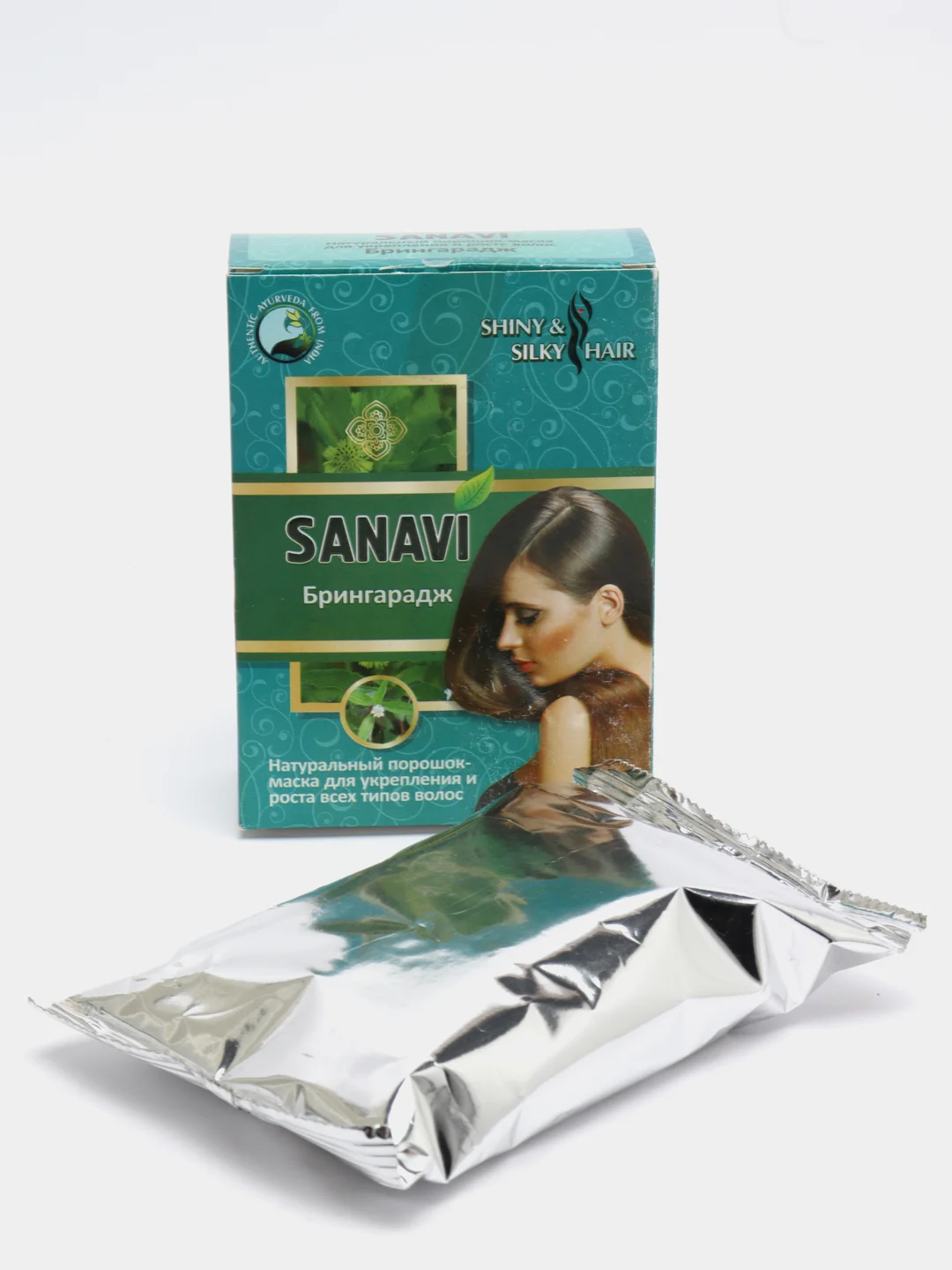 АЮРВЕДИЧЕСКИЙ ПОРОШОК ДЛЯ ВОЛОС БРИНГАРАДЖ САНАВИ (SANAVI), 100 Г